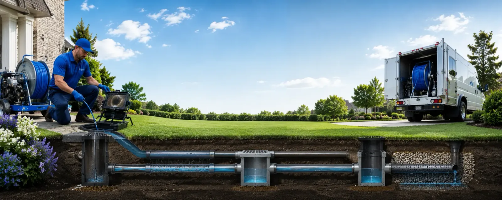Outdoor drain cleaning information for Eden, NC